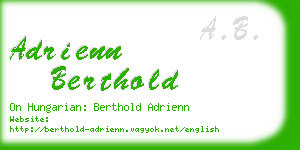 adrienn berthold business card